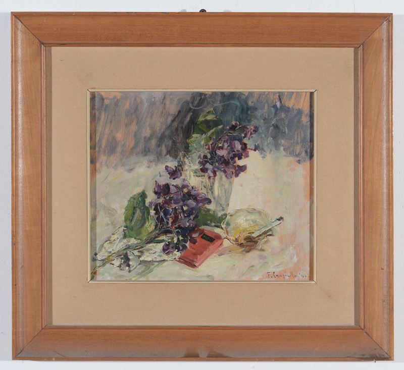 Francesco Cangiullo (1884-1977) Natura morta  - Asta Arredi dalle dimore degli eredi Ercole Marelli e altre provenienze - Cambi Casa d'Aste