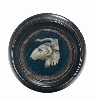 Miniatore Neoclassicocoppia di Miniature con Motivi Grotteschi