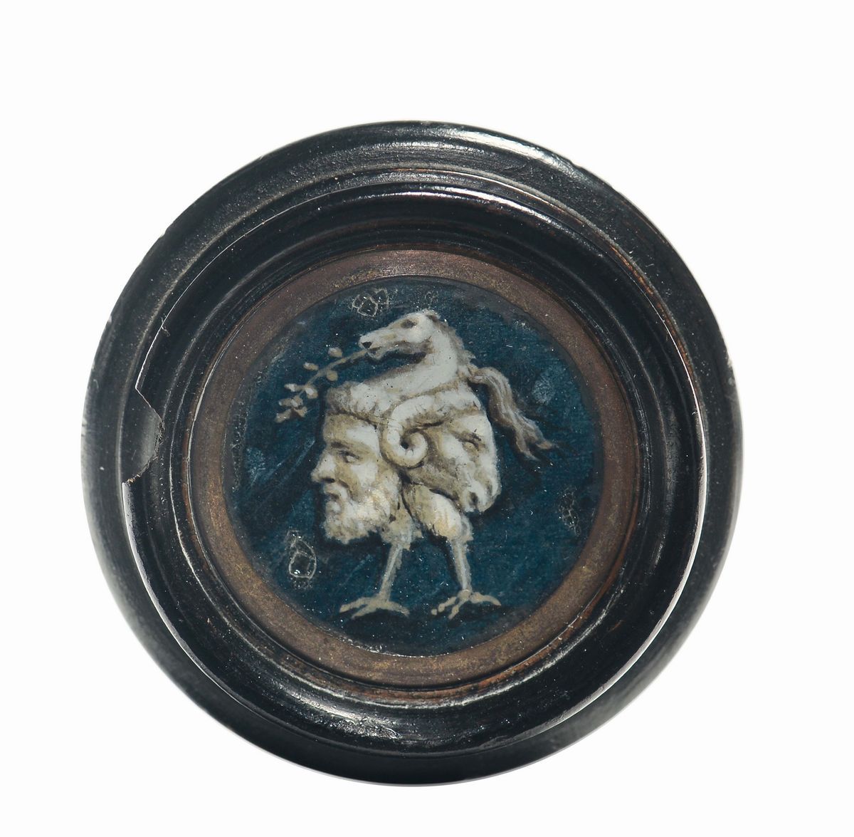 Miniatore Neoclassicocoppia di Miniature con Motivi Grotteschi
