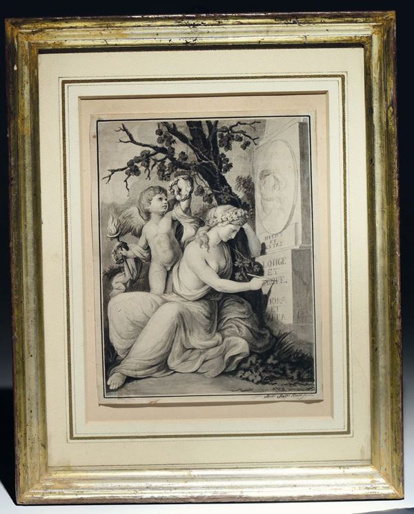 Anton Marcell Scotti (Kosel 1765 - Vienna 1795) Allegoria della Fama