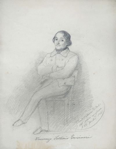Sante Matteucci (forlì 1805-1869)due Ritratti del Conte Vincenzo Settimio Tassinari