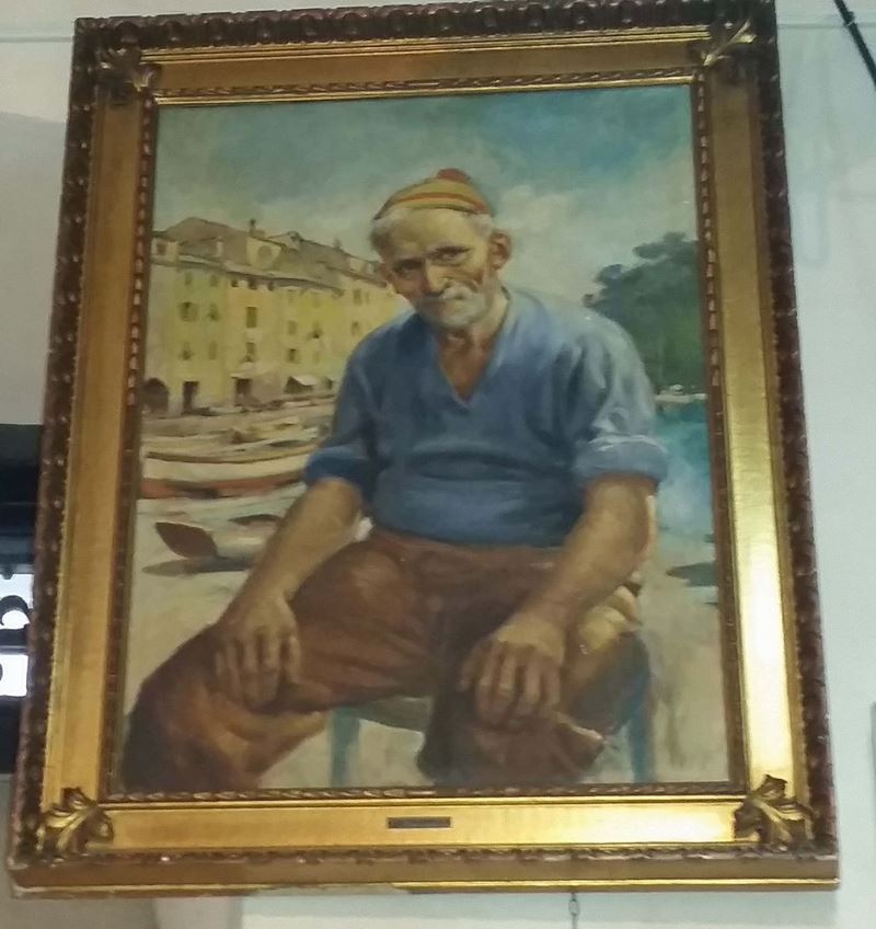 Bruno Nicola Firpo Pescatore  - Asta Arredi dalle dimore degli eredi Ercole Marelli e altre provenienze - Cambi Casa d'Aste