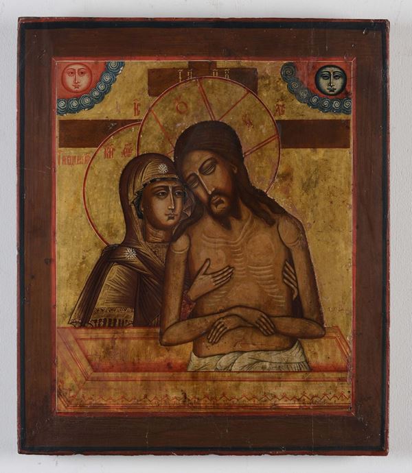 Icona Non piangere per me o Madre, XIX secolo