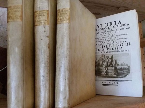 Giovacchino Cambiagi Istoria del Regno di Corsica, 1770-1772