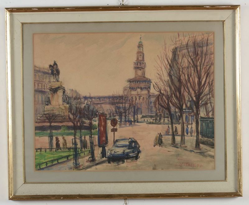 Carlo Vitale Castello Sforzesco, Milano  - Asta Arredi dalle dimore degli eredi Ercole Marelli e altre provenienze - Cambi Casa d'Aste