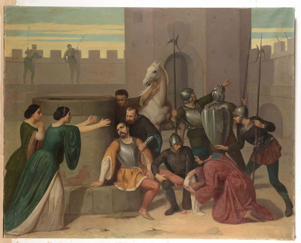 Anonimo del XVIII-XIX secolo Scena della vita di Visconti