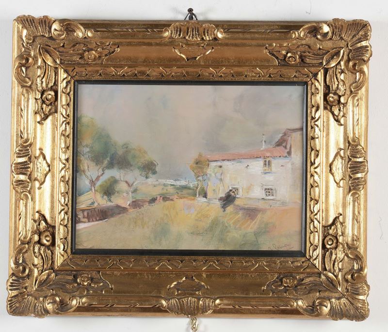 Anonimo del XIX-XX secolo Paesaggio  - Auction Furnishings from the mansions of the Ercole Marelli heirs and other property - Cambi Casa d'Aste