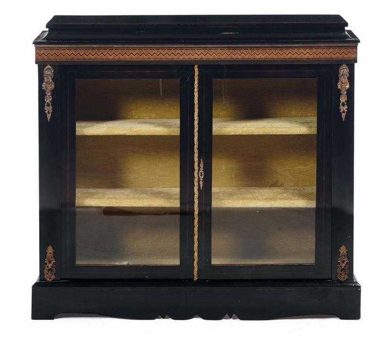 Credenza in legno ebanizzato Napoleone III  - Auction Furnishings from the mansions of the Ercole Marelli heirs and other property - Cambi Casa d'Aste