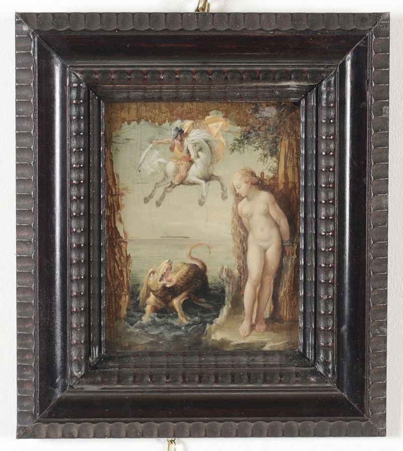 Giuseppe Cesari detto il Cavalier d' Arpino (Arpino, 1568 - Roma 1640) Perseo e Andromeda  - Asta Fine Art Selection - Cambi Casa d'Aste