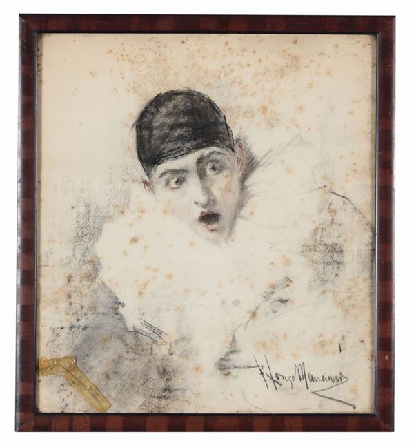 Francesco Longo Mancini (1880-1954) Pierrot
