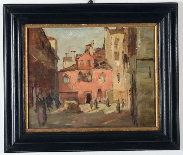Luigi Cobianco (1893-1967) Campiello veneziano
