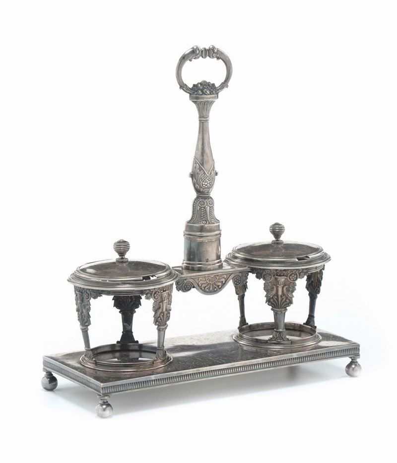 Sale e pepe in argento, Torino XIX secolo  - Asta Arredi dalle dimore degli eredi Ercole Marelli e altre provenienze - Cambi Casa d'Aste