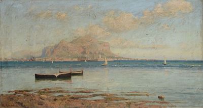 Mario Mirabella (palermo 1870-1931)paesaggio
