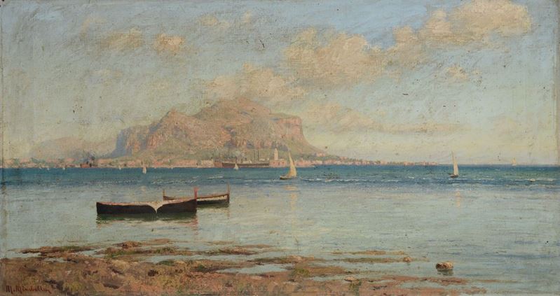 Mario Mirabella (Palermo 1870-1931) Paesaggio  - Asta Dipinti del XIX e XX secolo - Cambi Casa d'Aste