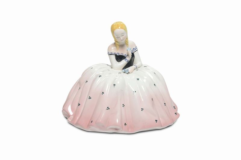 Tosin - La Freccia - Vicenza Damina con fiori  - Asta Antiquariato - Cambi Casa d'Aste