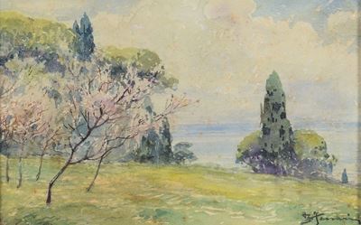 Berto Ferrari (bogliasco 1887 - Genova Quarto 1965)primavera