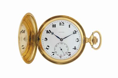 Zenith, Grand Prix Paris 1900, Orologio da Tasca, Modello Savonette, in Oro Giallo 18k, Cassa No....
