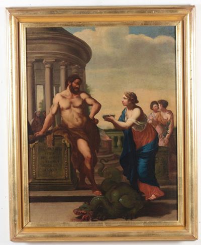 Scuola Romana del XVII Secoloercole nel Giardino delle Esperidi