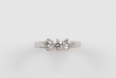 Anello Trilogy con Diamanti per Ct 0,75 Circa