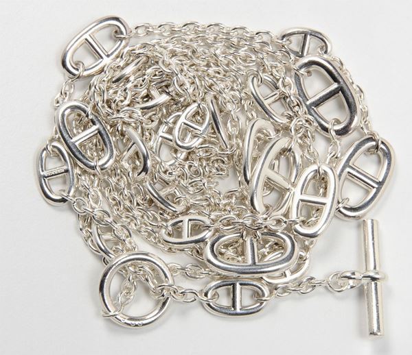 Hermès, necklace silver 925