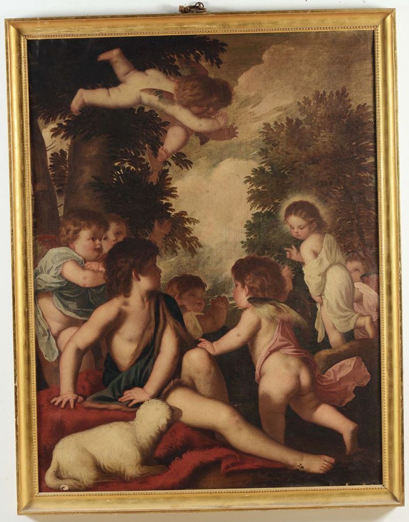 Scuola veneta del XVII secolo Putti  - Auction Furnishings from the mansions of the Ercole Marelli heirs and other property - Cambi Casa d'Aste