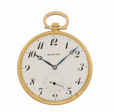 Zenith, Orologio da Tasca, in Oro Giallo 18k, Cassa No. 287371. Realizzato nel 1930 Circa.