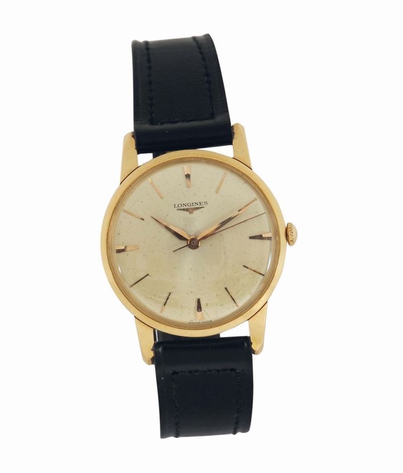 LONGINES, orologio da polso, in oro giallo 18K, movimento No. 11826572. Realizzato nel 1960.  - Asta Orologi da Polso e da Tasca - Cambi Casa d'Aste