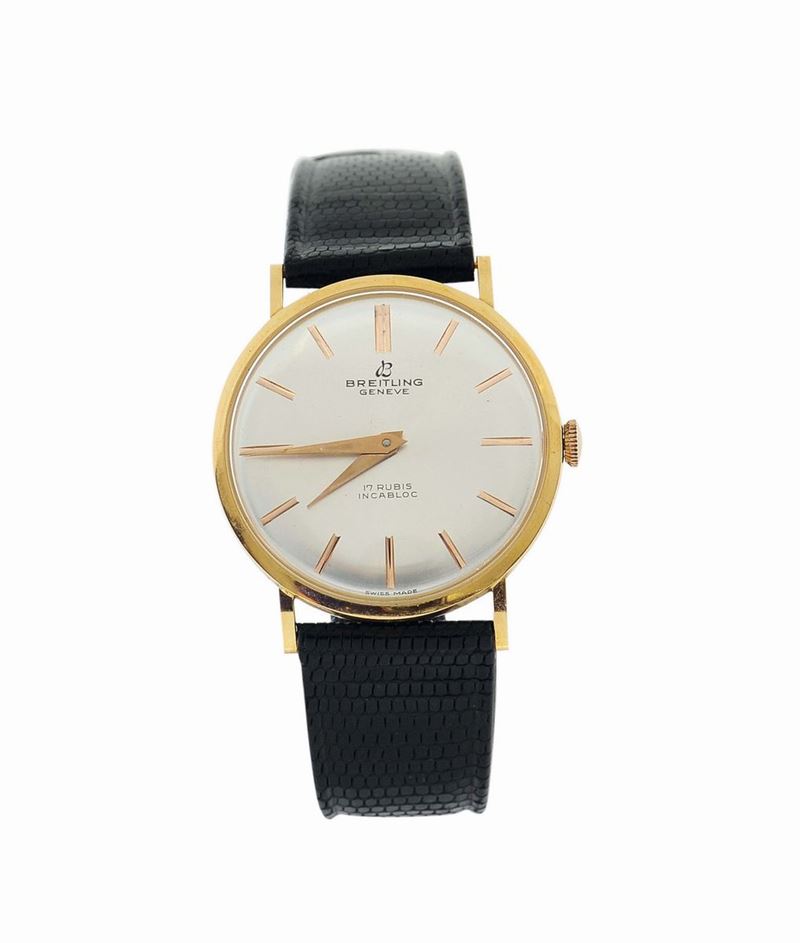 Breitling, orologio da polso, in oro giallo 18K. Realizzato nel 1960.  - Asta Orologi da Polso e da Tasca - Cambi Casa d'Aste