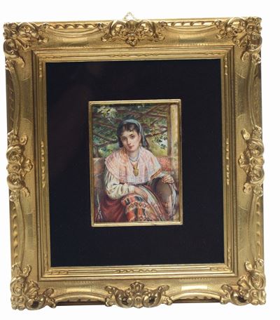 Eugenio De Blas (1843 - 1931)suonatrici di Tamburello