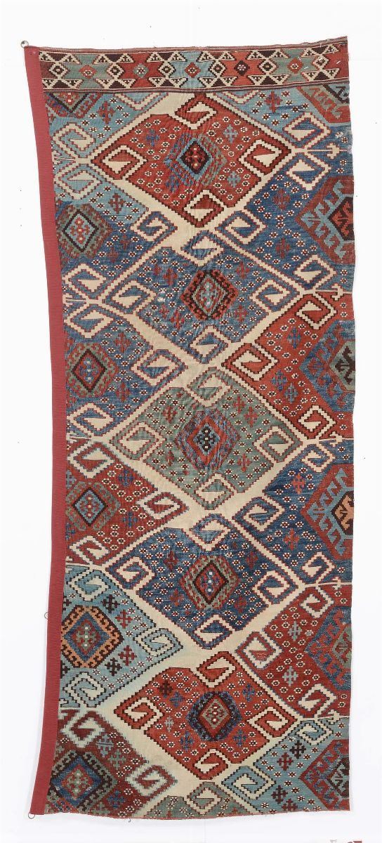Kilim anatolico fine XIX secolo  - Auction Furnishings from the mansions of the Ercole Marelli heirs and other property - Cambi Casa d'Aste