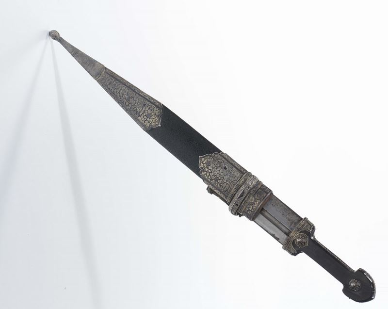 Pugnale ottomano in argento  - Asta Antiquariato - Cambi Casa d'Aste