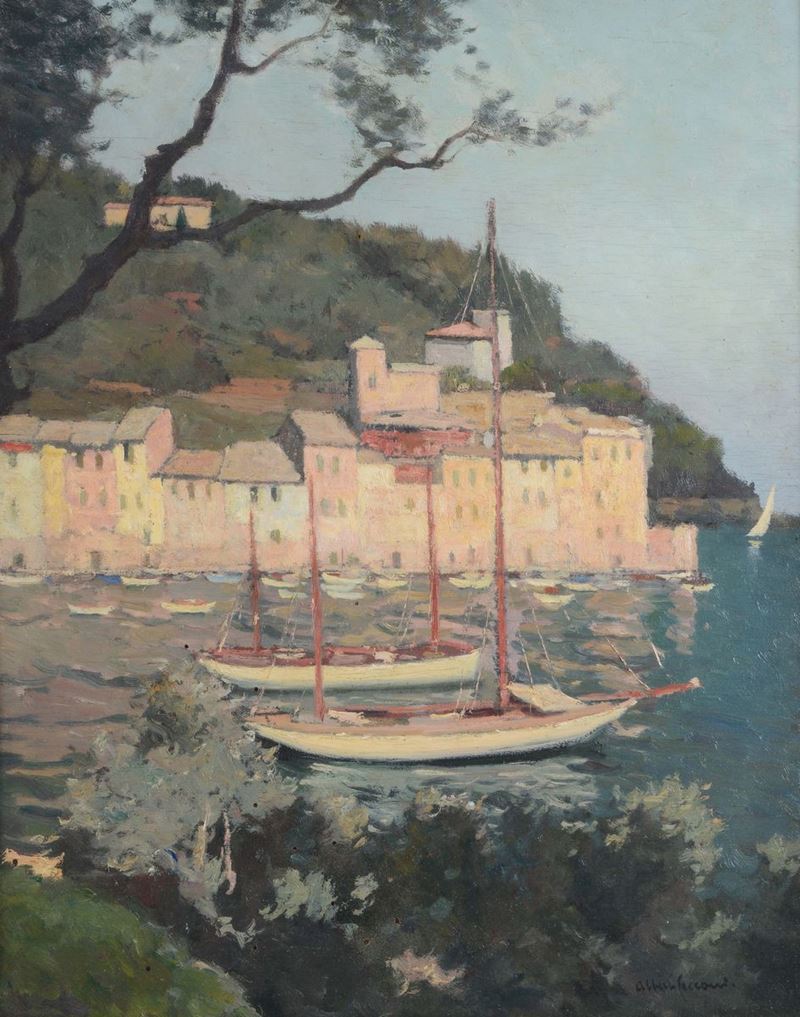 Alberto Cecconi (Firenze 1897-1971) Portofino  - Auction 19th and 20th century paintings - Cambi Casa d'Aste