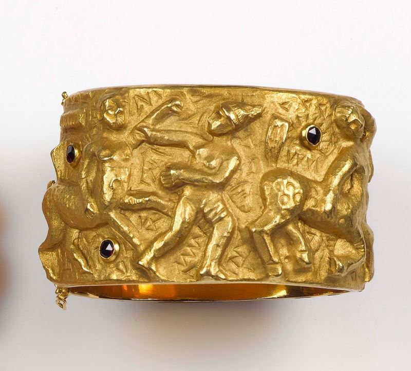 A garnet bracelet  - Auction Fine Jewels - Cambi Casa d'Aste