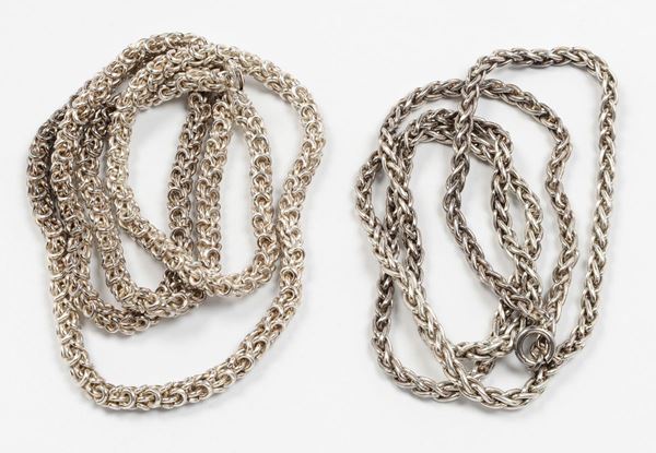 A two silver chain by Buccellati