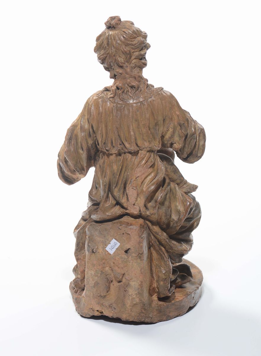 Madonna con Bambino in Terracotta. Scultore Prossimo a Pietro Torrigiani (firenze 1472 - Siviglia...