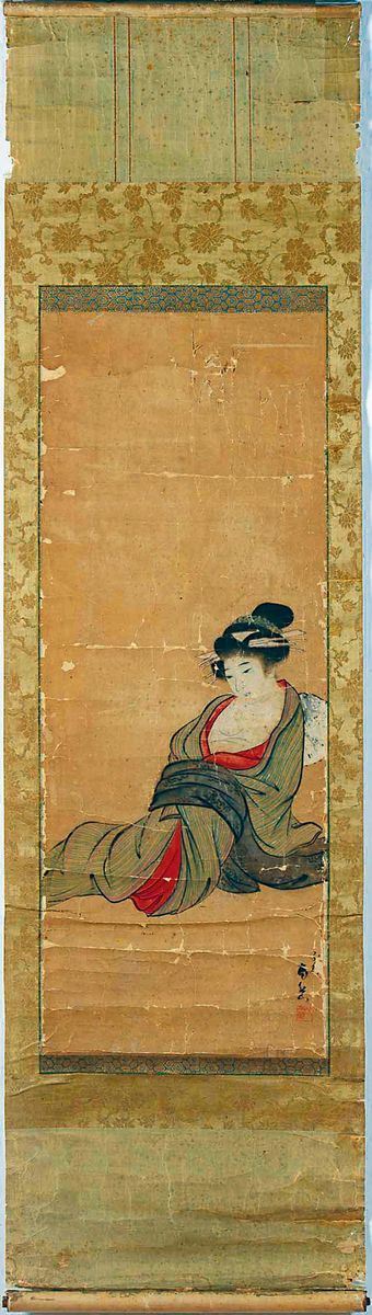 Dipinto su carta raffigurante Guanyin, Cina, Dinastia Qing, XIX secolo