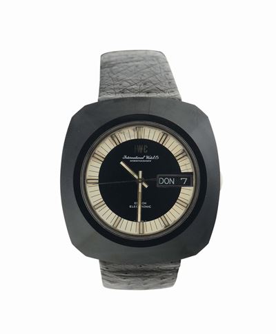 Iwc, Edison Electronic, Cassa No.2020920, Orologio da Polso, al Quarzo, in Acciaio di Tungsteno, ...