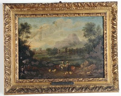 Roelant Roghman (amsterdam 1627-1692)paesaggio con Figure