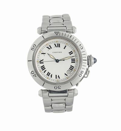 Cartier, Pasha Automatic, Cassa No. R40202695, Orologio da Polso, in Acciaio, Automatico, Imperme...