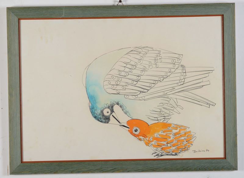 Aldo Turchiaro (1929) Uccelli  - Asta Antiquariato - Cambi Casa d'Aste