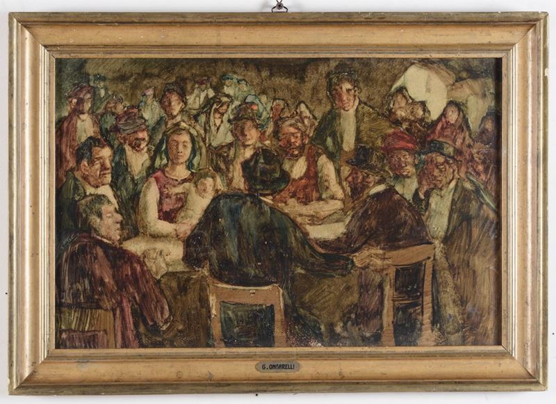 Giulio Ongarelli (1901-?) Gruppo di figure  - Auction Fine Art - Cambi Casa d'Aste
