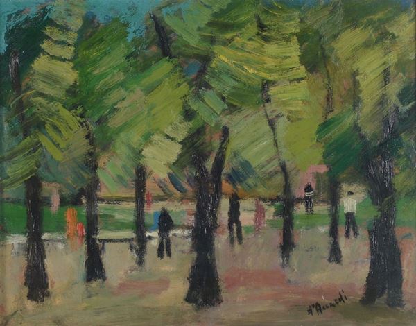 Gian Rodolfo D'Accardi (1906-1993) Figure al parco
