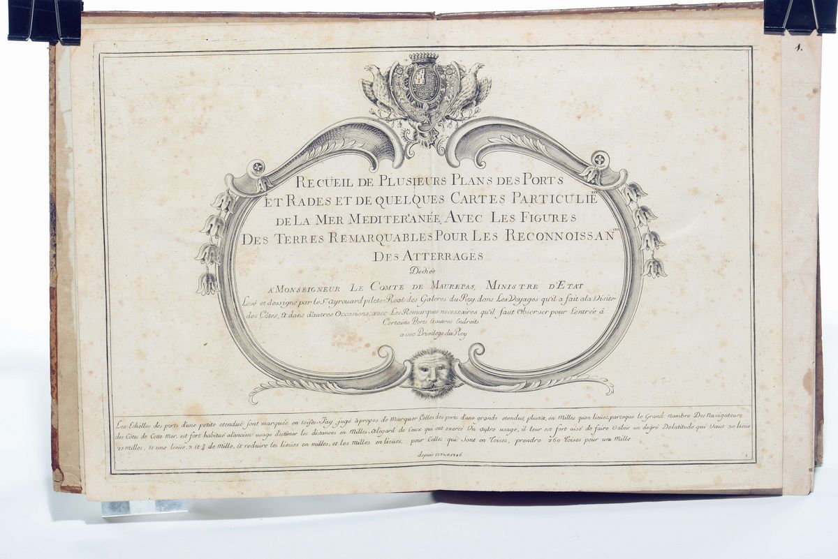 Jacques Ayrouard (francia, Prima Metà del Sec. XVIII)recueil De Plusieurs Plans Des Ports Et Rade...