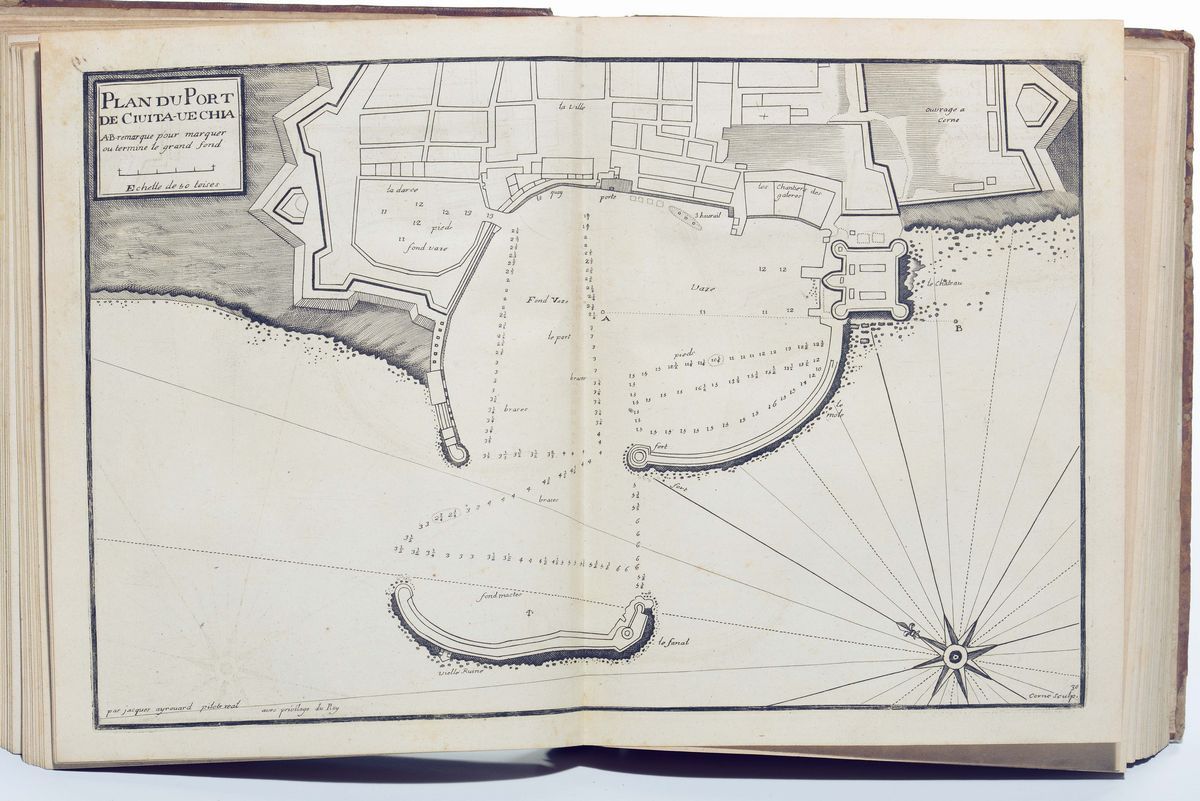 Jacques Ayrouard (francia, Prima Metà del Sec. XVIII)recueil De Plusieurs Plans Des Ports Et Rade...