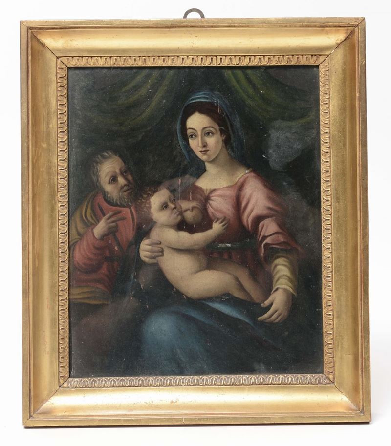 Scuola del XVIII secolo Madonna con Bambino  - Asta Arredi dalle dimore degli eredi Ercole Marelli e altre provenienze - Cambi Casa d'Aste