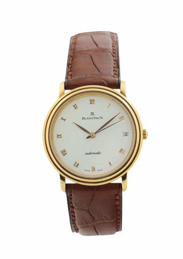Blancpain, “Automatic”, No.3578, 18K yellow gold self-winding wristwatch with an 18K yellow gold buckle.