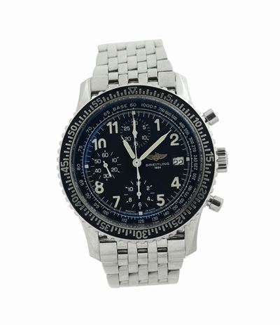 Breitling, Aviastar, Ref.a13024, Cassa No. 3262, Orologio da Polso, in Acciaio, Cronografo, con D...