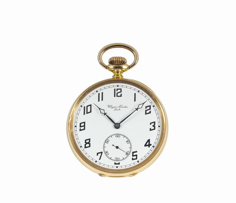 Ulysse Nardin, Locle & Genève,Grand Prix Paris, movement No. 11916. Made circa 1900. Very fine, large, 18K yellow gold,  keyless pocket watch.  - Auction Watches and Pocket Watches - Cambi Casa d'Aste