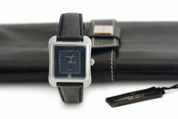 Vacheron Constantin, Toledo Ref. 42100. Made  in the 2000's. Very fine, square  curved, self-winding,  [..]