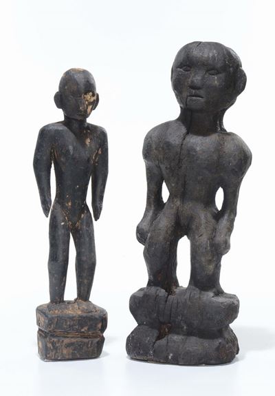 Due Sculture Africane in Legno, XX Secolo